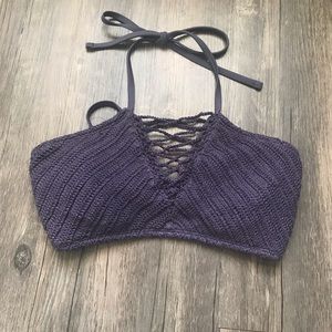 Knitted Bathing Suit Top 💜